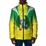 Custom Cricket African Nigeria Padded Jacket Najeriya Yellow Greens Eagle