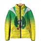 Custom Cricket African Nigeria Padded Jacket Najeriya Yellow Greens Eagle