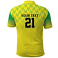 Custom Cricket African Nigeria Polo Shirt Najeriya Yellow Greens Eagle - African Pride