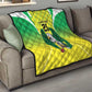 Custom Cricket African Nigeria Quilt Najeriya Yellow Greens Eagle - African Pride
