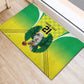 Custom Cricket African Nigeria Rubber Doormat Najeriya Yellow Greens Eagle - African Pride