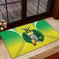 Custom Cricket African Nigeria Rubber Doormat Najeriya Yellow Greens Eagle - African Pride