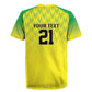 Custom Cricket African Nigeria Rugby Jersey Najeriya Yellow Greens Eagle - African Pride