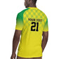 Custom Cricket African Nigeria Rugby Jersey Najeriya Yellow Greens Eagle - African Pride