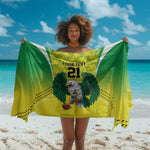 Custom Cricket African Nigeria Sarong Najeriya Yellow Greens Eagle - African Pride