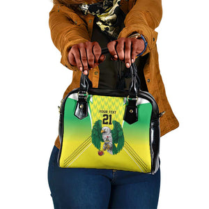 Custom Cricket African Nigeria Shoulder Handbag Najeriya Yellow Greens Eagle - African Pride