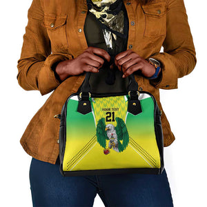 Custom Cricket African Nigeria Shoulder Handbag Najeriya Yellow Greens Eagle - African Pride