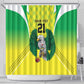 Custom Cricket African Nigeria Shower Curtain Najeriya Yellow Greens Eagle - African Pride