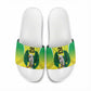 Custom Cricket African Nigeria Slide Sandals Najeriya Yellow Greens Eagle