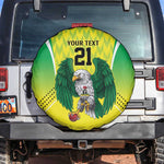 Custom Cricket African Nigeria Spare Tire Cover Najeriya Yellow Greens Eagle - African Pride