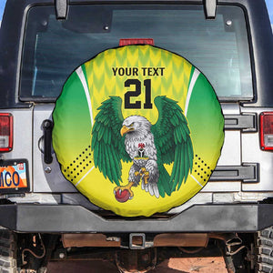 Custom Cricket African Nigeria Spare Tire Cover Najeriya Yellow Greens Eagle - African Pride