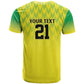 Custom Cricket African Nigeria T shirt Najeriya Yellow Greens Eagle - African Pride