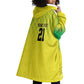 Custom Cricket African Nigeria Wearable Blanket Hoodie Najeriya Yellow Greens Eagle - African Pride