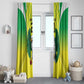 Custom Cricket African Nigeria Window Curtain Najeriya Yellow Greens Eagle - African Pride