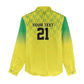 Custom Cricket African Nigeria Women Casual Shirt Najeriya Yellow Greens Eagle - African Pride