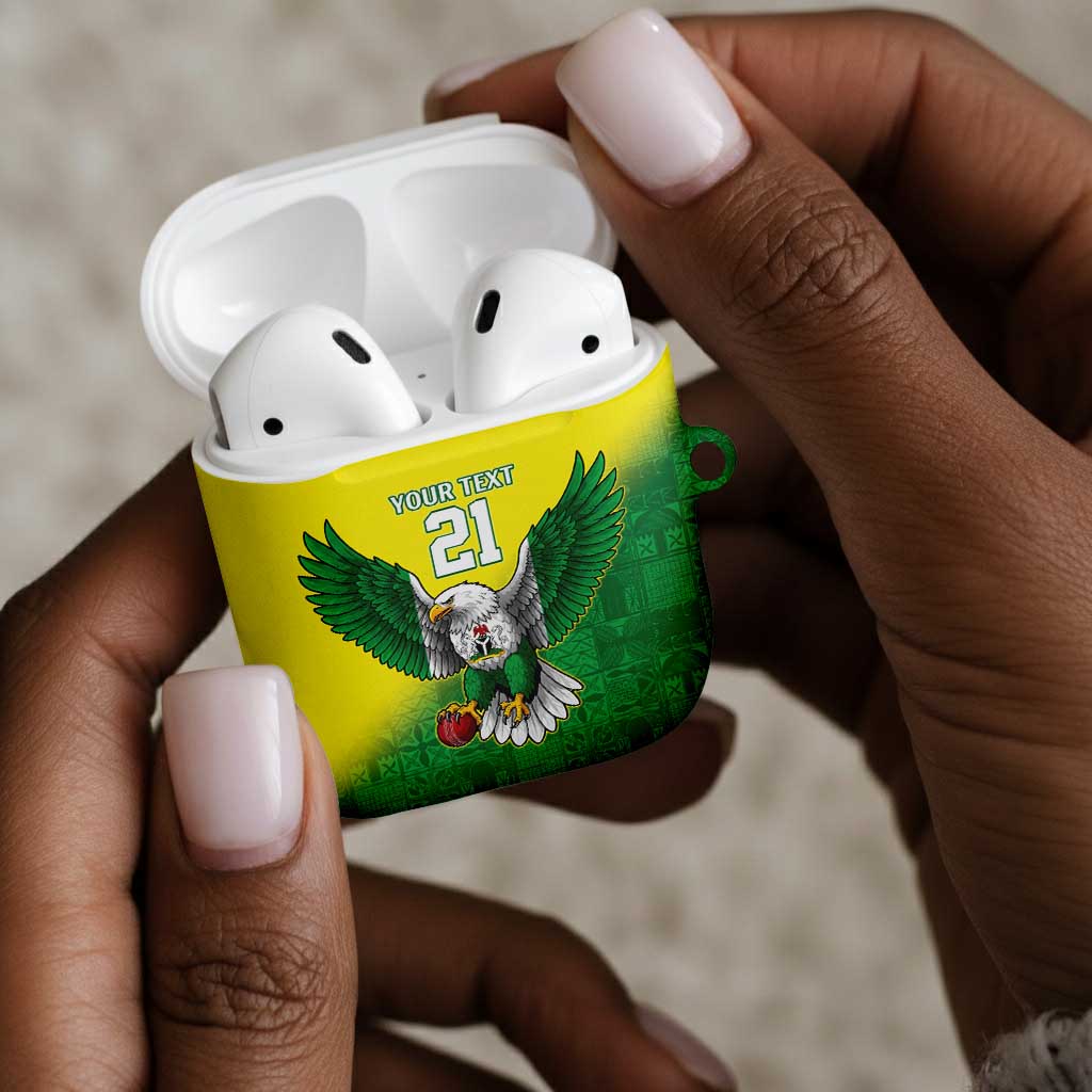 Custom Cricket African Nigeria AirPods Case Najeriya Angry Eagle Flag Motif