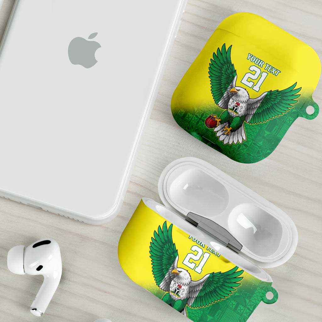Custom Cricket African Nigeria AirPods Case Najeriya Angry Eagle Flag Motif