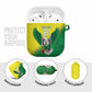 Custom Cricket African Nigeria AirPods Case Najeriya Angry Eagle Flag Motif