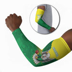 Custom Cricket African Nigeria Arm Sleeves Najeriya Angry Eagle Flag Motif