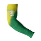 Custom Cricket African Nigeria Arm Sleeves Najeriya Angry Eagle Flag Motif