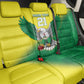 Custom Cricket African Nigeria Back Car Seat Cover Najeriya Angry Eagle Flag Motif - African Pride