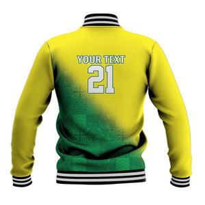 Custom Cricket African Nigeria Baseball Jacket Najeriya Angry Eagle Flag Motif - African Pride