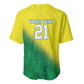 Custom Cricket African Nigeria Baseball Jersey Najeriya Angry Eagle Flag Motif - African Pride