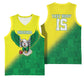 Custom Cricket African Nigeria Basketball Jersey Najeriya Angry Eagle Flag Motif - African Pride