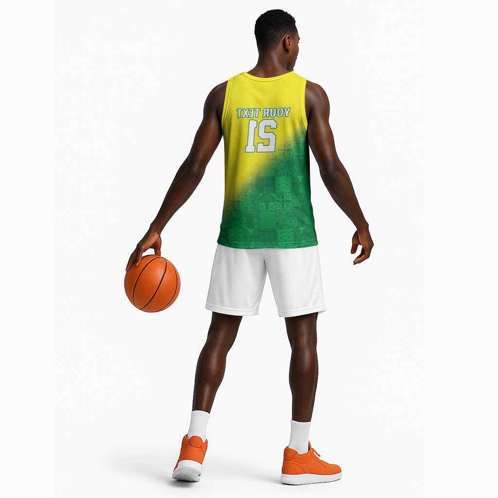 Custom Cricket African Nigeria Basketball Jersey Najeriya Angry Eagle Flag Motif - African Pride