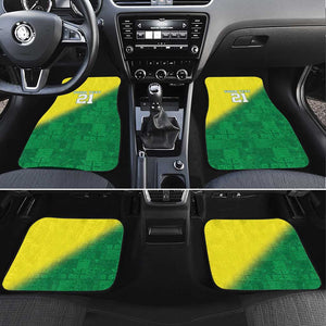 Custom Cricket African Nigeria Car Mats Najeriya Angry Eagle Flag Motif - African Pride