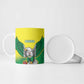 Custom Cricket African Nigeria Ceramic Mug Najeriya Angry Eagle Flag Motif