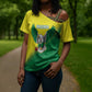 Custom Cricket African Nigeria Cross Shoulder Shirt Najeriya Angry Eagle Flag Motif
