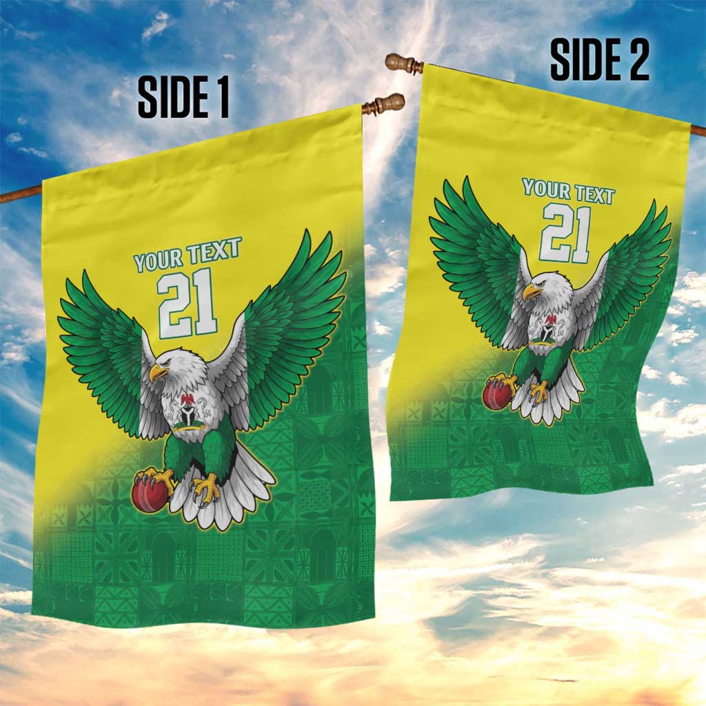 Custom Cricket African Nigeria Garden Flag Najeriya Angry Eagle Flag Motif - African Pride
