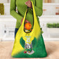 Custom Cricket African Nigeria Grocery Bag Najeriya Angry Eagle Flag Motif - African Pride
