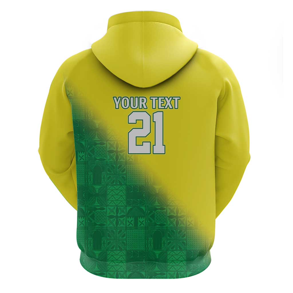 Custom Cricket African Nigeria Hoodie Najeriya Angry Eagle Flag Motif - African Pride