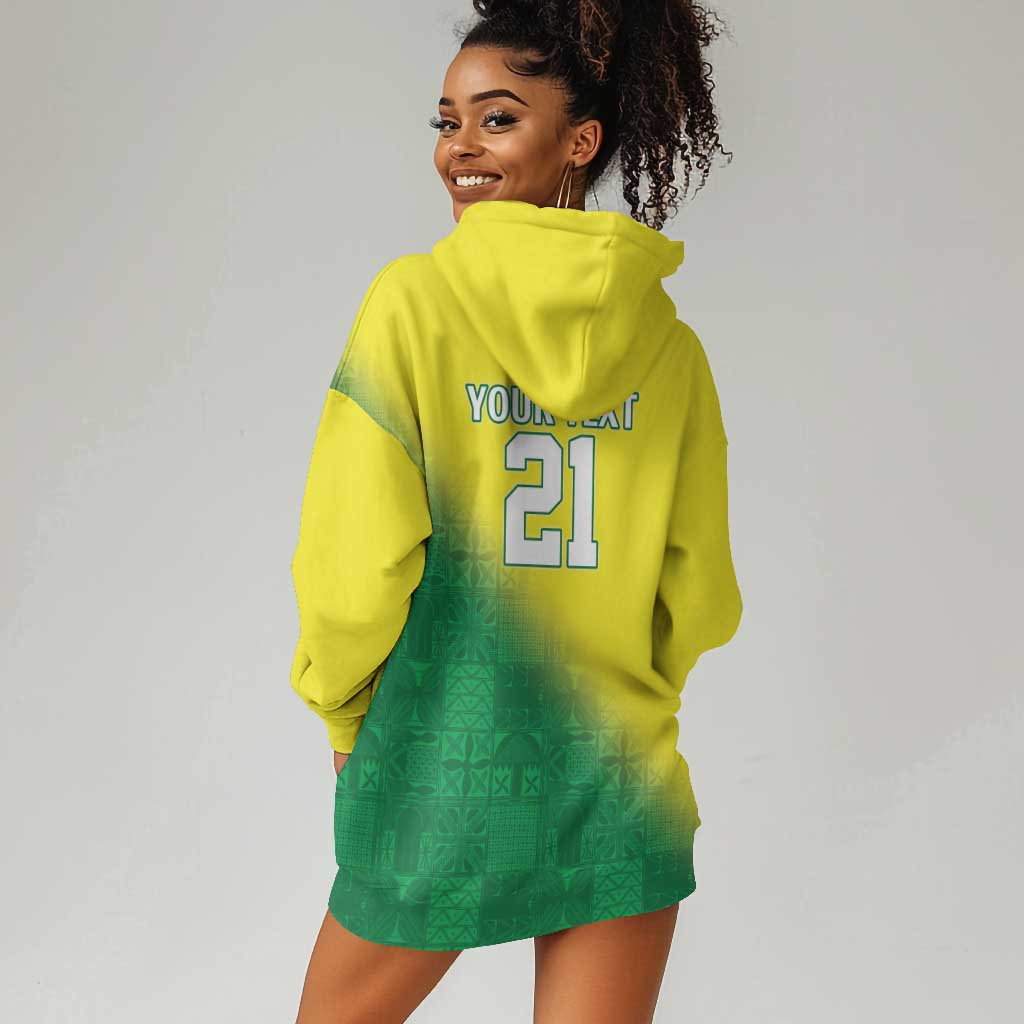 Custom Cricket African Nigeria Hoodie Dress Najeriya Angry Eagle Flag Motif - African Pride