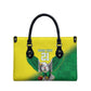 Custom Cricket African Nigeria Leather Bag Najeriya Angry Eagle Flag Motif