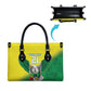 Custom Cricket African Nigeria Leather Bag Najeriya Angry Eagle Flag Motif