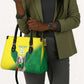 Custom Cricket African Nigeria Leather Bag Najeriya Angry Eagle Flag Motif