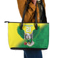 Custom Cricket African Nigeria Leather Tote Bag Najeriya Angry Eagle Flag Motif - African Pride