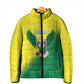 Custom Cricket African Nigeria Padded Jacket Najeriya Angry Eagle Flag Motif