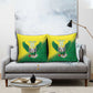 Custom Cricket African Nigeria Pillow Cover Najeriya Angry Eagle Flag Motif
