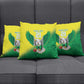 Custom Cricket African Nigeria Pillow Cover Najeriya Angry Eagle Flag Motif