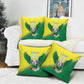 Custom Cricket African Nigeria Pillow Cover Najeriya Angry Eagle Flag Motif