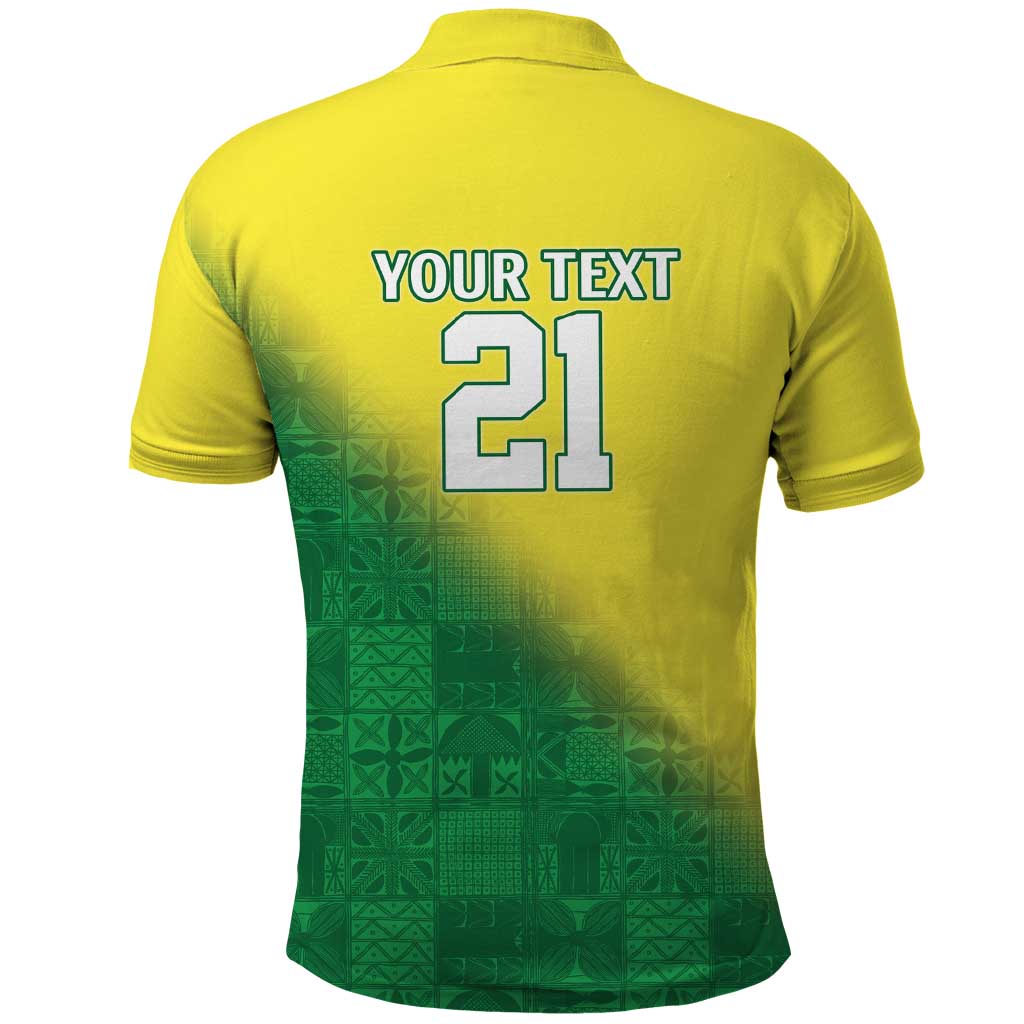 Custom Cricket African Nigeria Polo Shirt Najeriya Angry Eagle Flag Motif - African Pride
