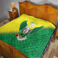 Custom Cricket African Nigeria Quilt Najeriya Angry Eagle Flag Motif - African Pride