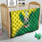 Custom Cricket African Nigeria Quilt Najeriya Angry Eagle Flag Motif - African Pride