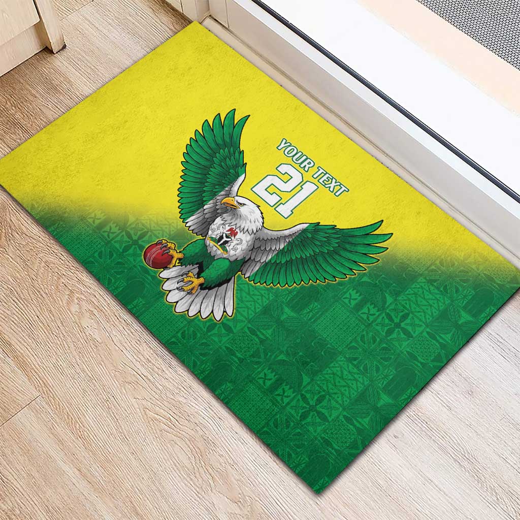 Custom Cricket African Nigeria Rubber Doormat Najeriya Angry Eagle Flag Motif - African Pride