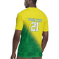 Custom Cricket African Nigeria Rugby Jersey Najeriya Angry Eagle Flag Motif - African Pride