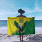 Custom Cricket African Nigeria Sarong Najeriya Angry Eagle Flag Motif - African Pride